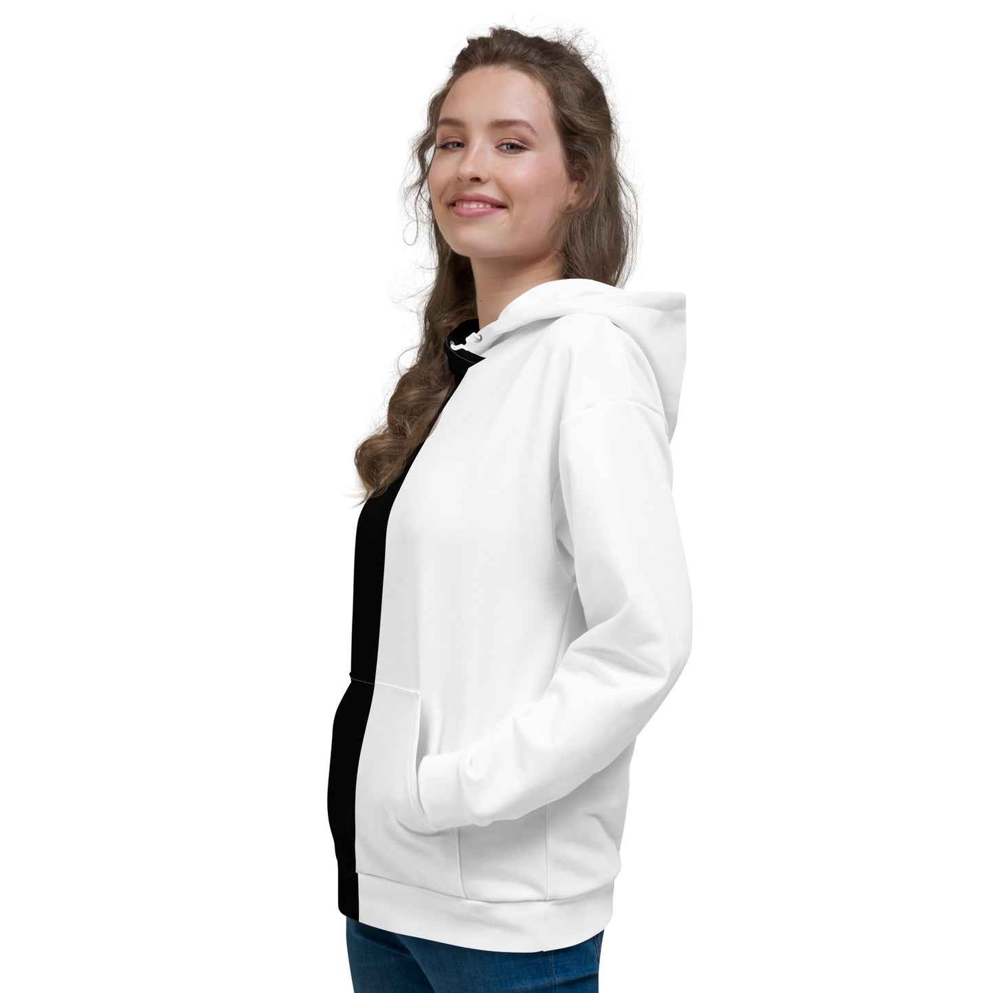 Half Black Half White - Unisex Hoodie - iSAW Company