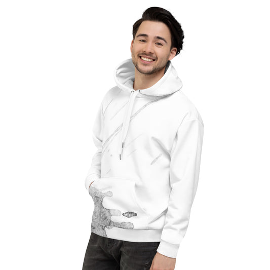Watercolour Grey Splash - Unisex Hoodie - iSAW Company