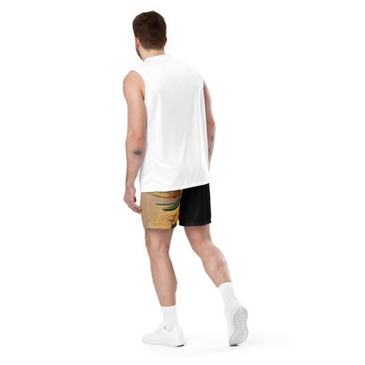 Half Black Half Gāolàng - Unisex Mesh Shorts - iSAW Company