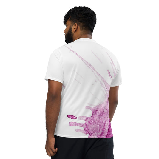 Watercolour Pink Splash - Unisex Sports Jersey - iSAW Company