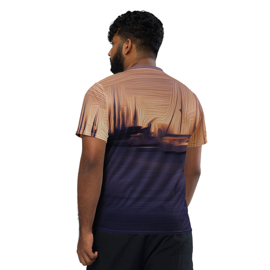 The Sleeping Yachts (at Sunset) - Unisex Sports Jersey - iSAW Company