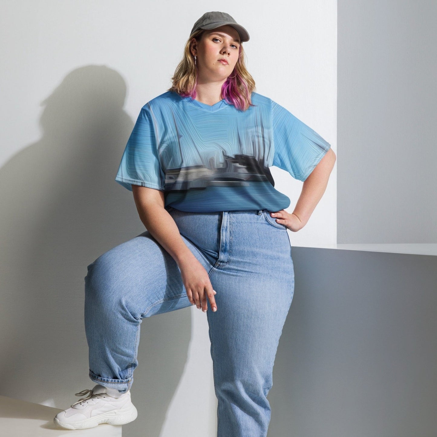 The Sleeping Yachts (at Morning) - Unisex Sports Jersey - iSAW Company