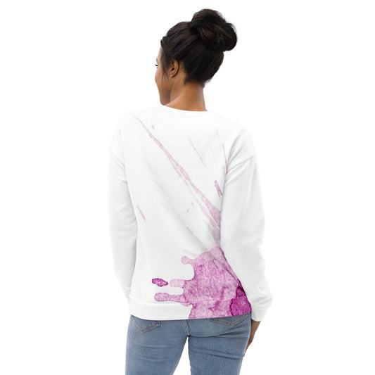 Watercolour Pink Splash - Unisex Sweatshirt - iSAW Company