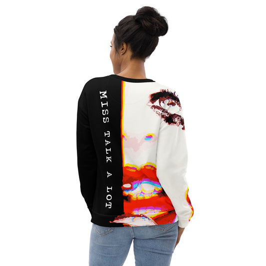 Miss Talk A Lot - Womens Sweatshirt - iSAW Company