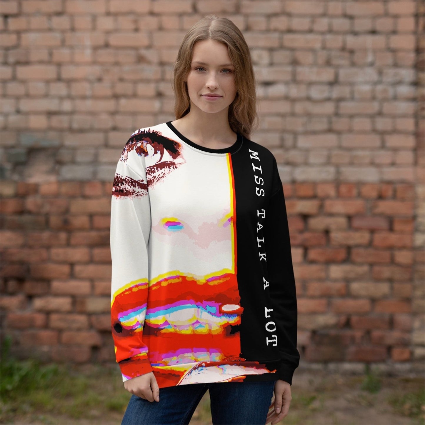 Miss Talk A Lot - Womens Sweatshirt - iSAW Company