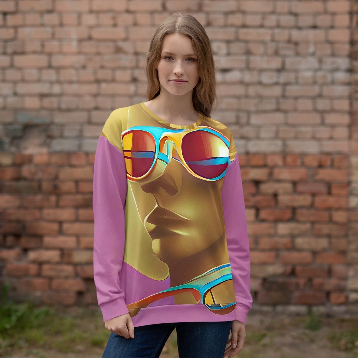 Retro Cool Pink - Womens Sweatshirt - iSAW Company