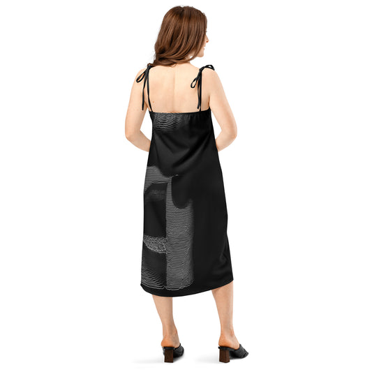 Shhh! - Womens Tie - Strap Chiffon Slip Dress - iSAW Company