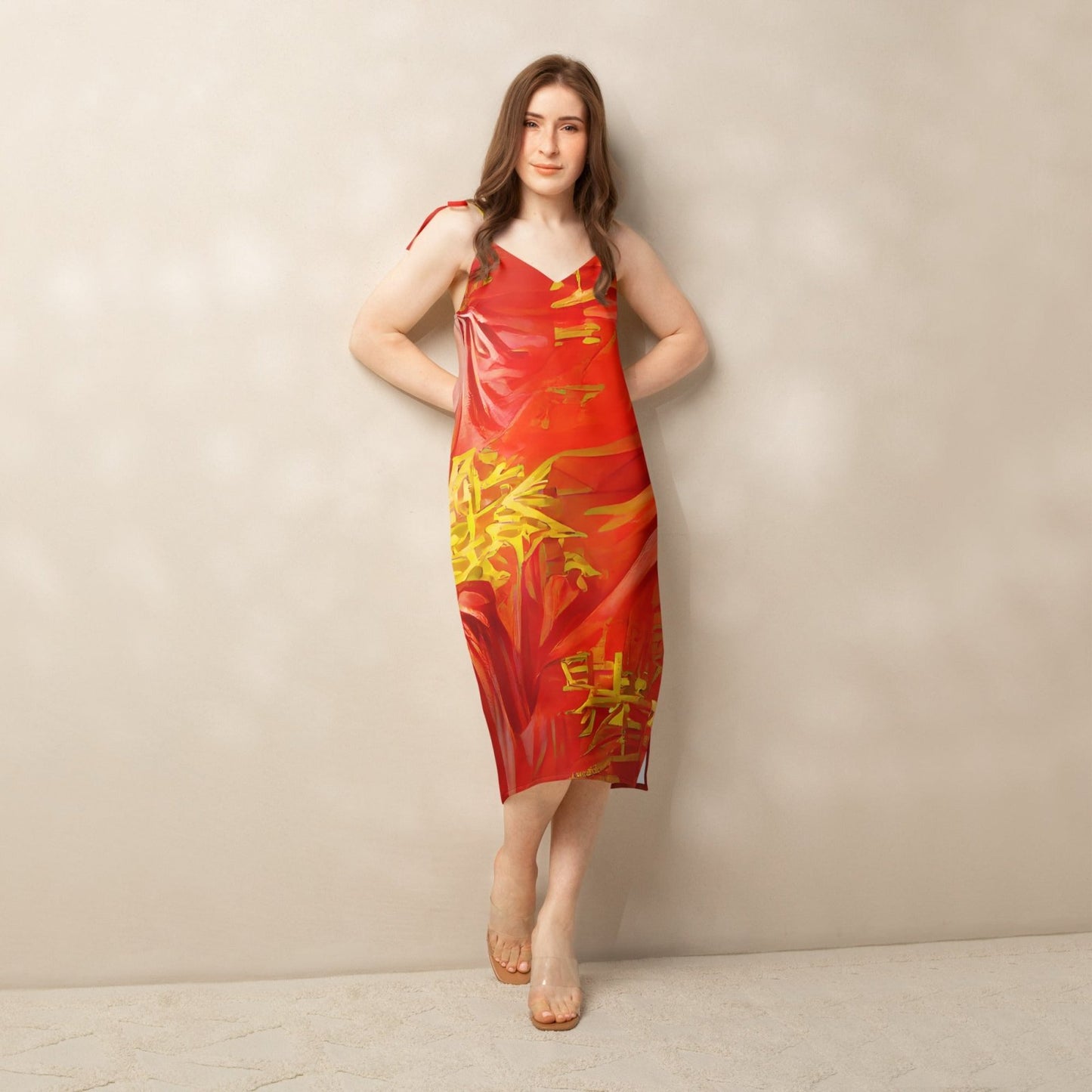 Qízhì - Womens Chiffon Slip Dress - iSAW Company