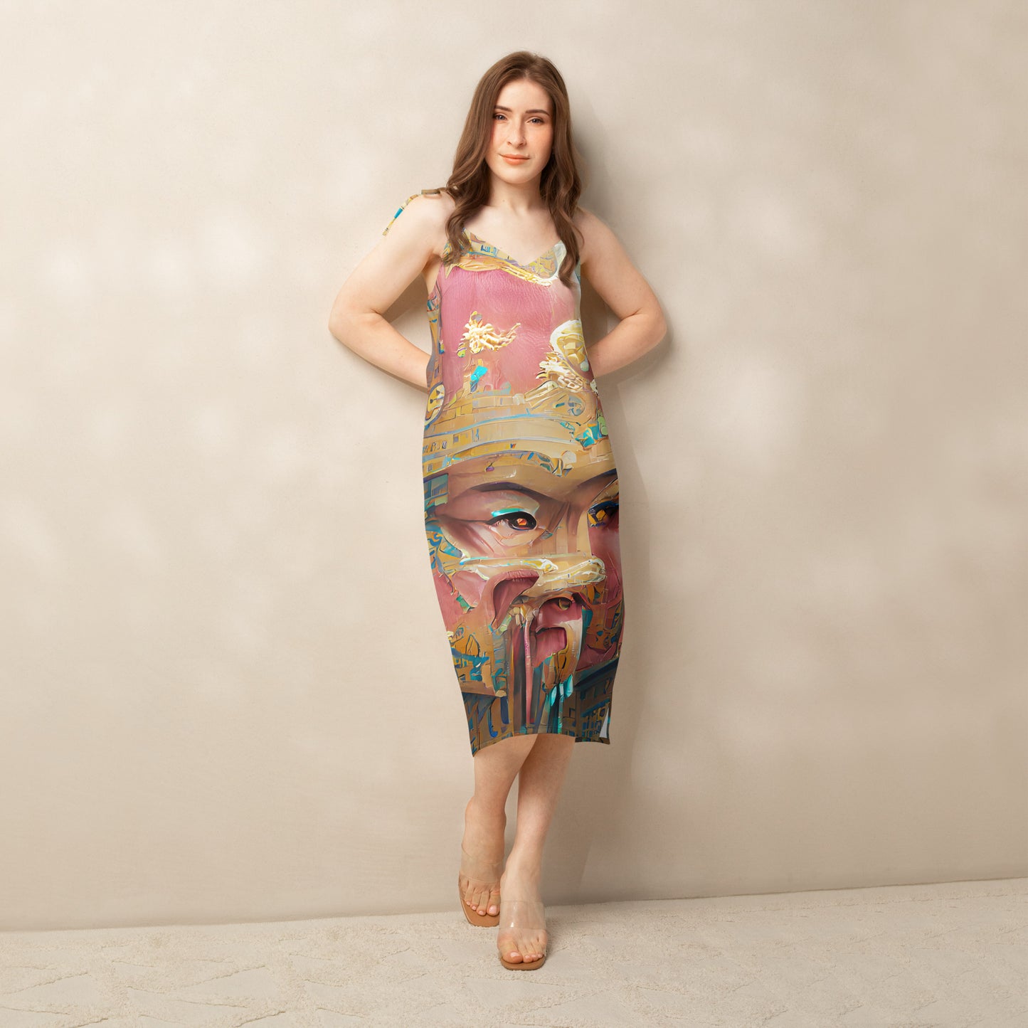 Huángdì - Womens Tie - Strap Chiffon Slip Dress - iSAW Company