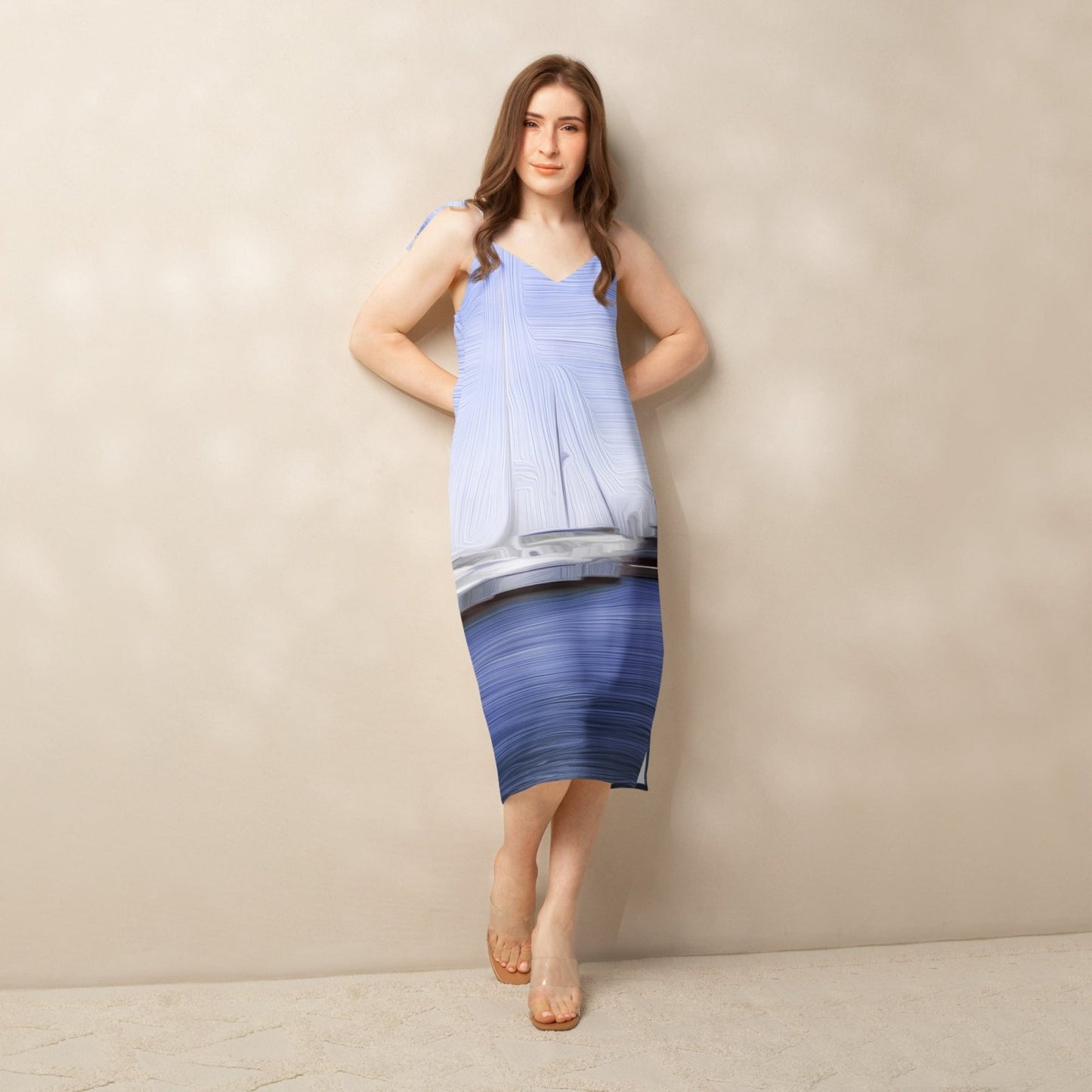 The Sleeping Yachts (at Afternoon) - Womens Chiffon Slip Dress - iSAW Company