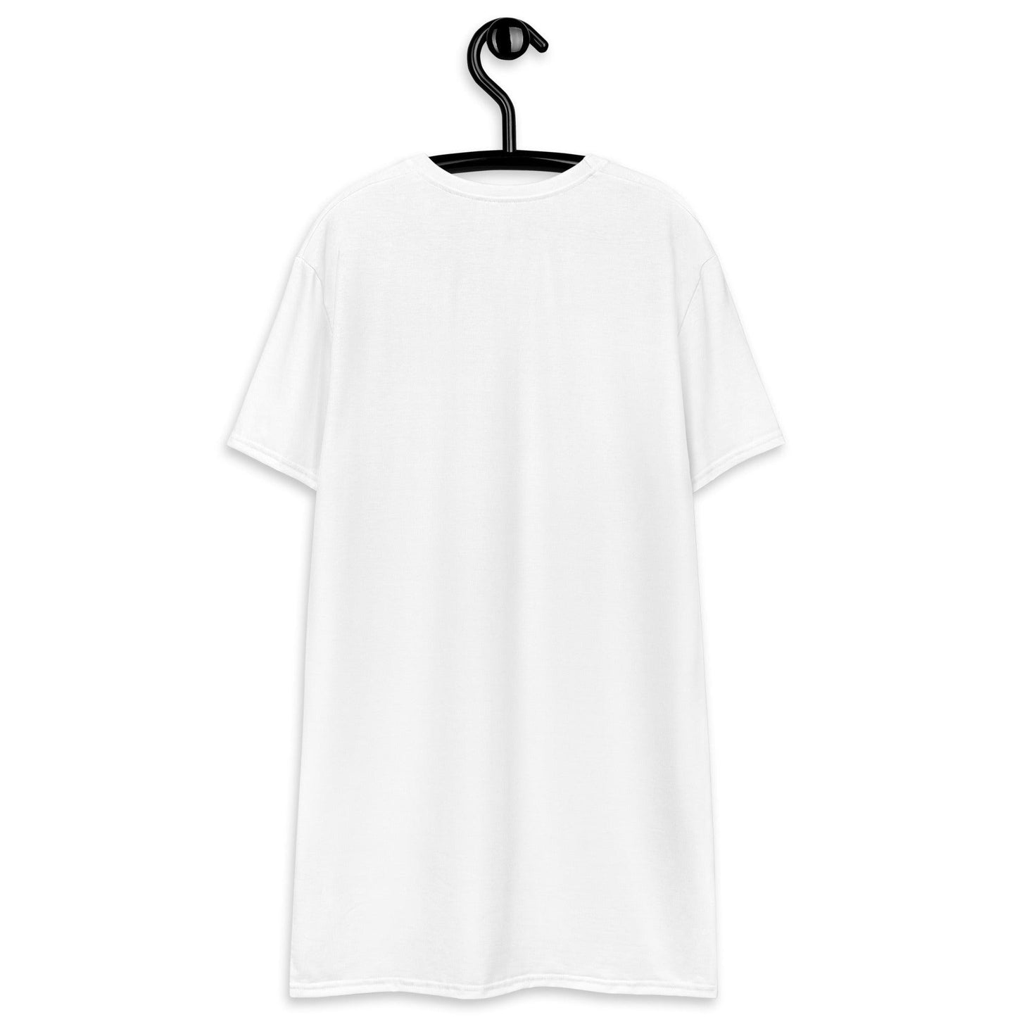 Sweet Child Of Wine - Womens White T-Shirt Dress - iSAW Company