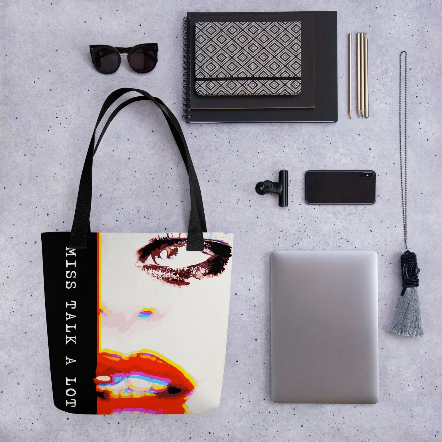 Miss Talk A Lot - Tote Bag - iSAW Company - iSAW Company