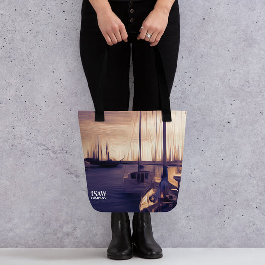 The Sleeping Yachts (at Sunset) - Tote Bag