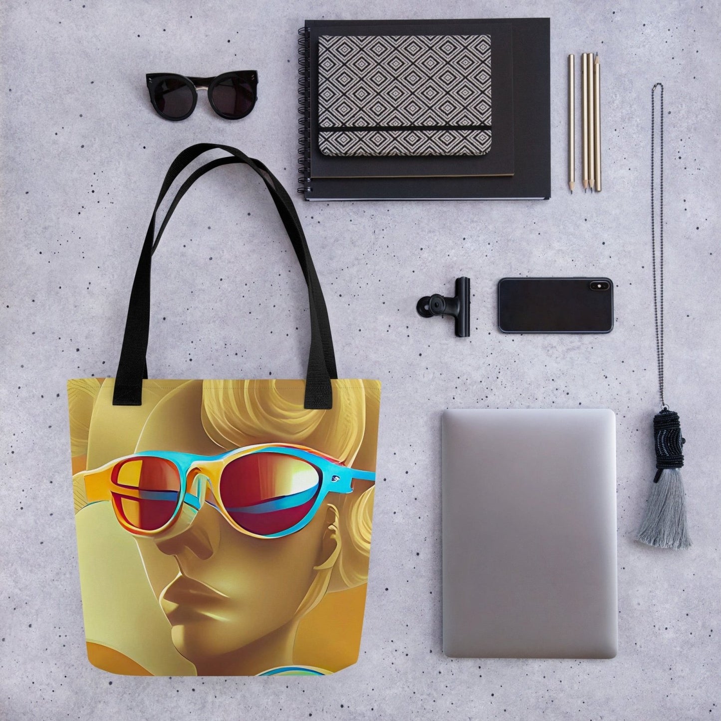 Retro Cool Orange - Tote Bag - iSAW Company - iSAW Company