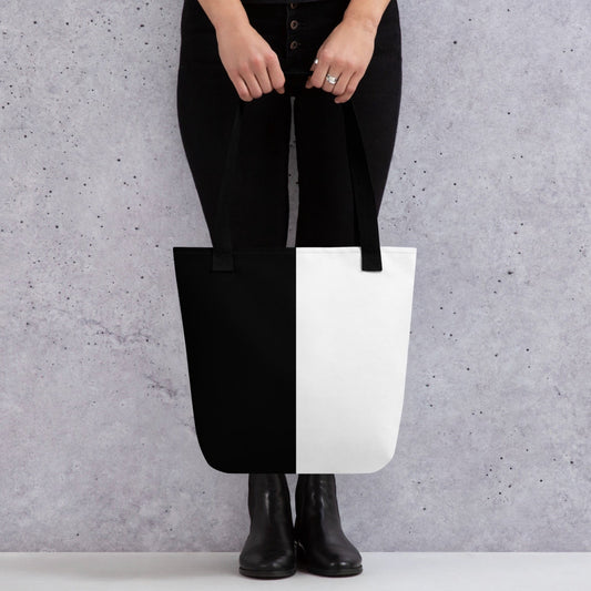 Half Black Half White - Tote Bag - iSAW Company