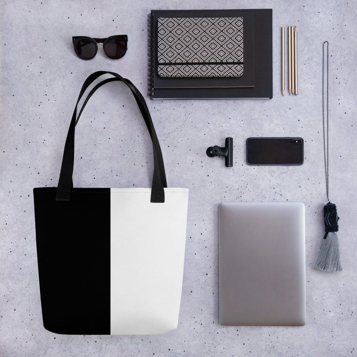 Half Black Half White - Tote Bag - iSAW Company