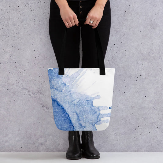Watercolour Blue Splash - Tote Bag - iSAW Company