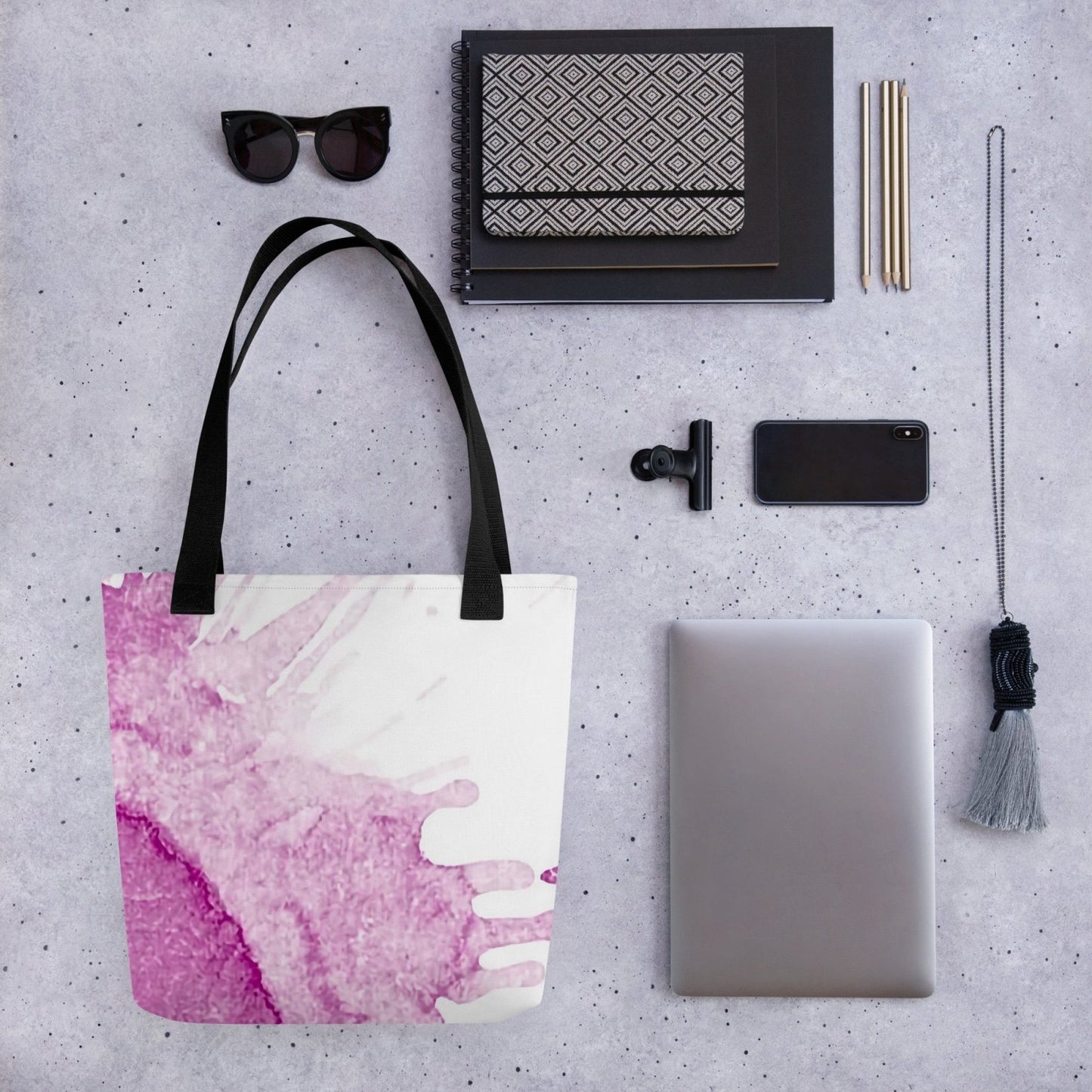 Watercolour Pink Splash - Tote Bag - iSAW Company