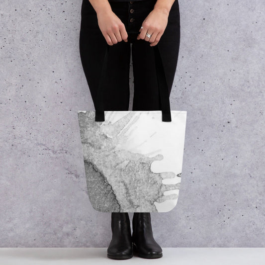 Watercolour Grey Splash - Tote Bag - iSAW Company
