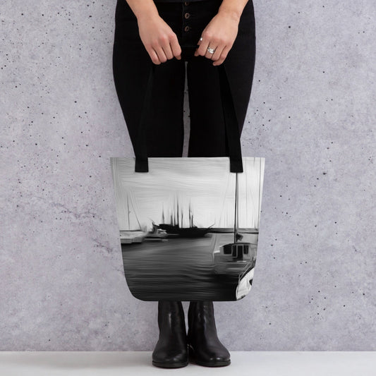The Sleeping Yachts (at Night) - Tote Bag - iSAW Company