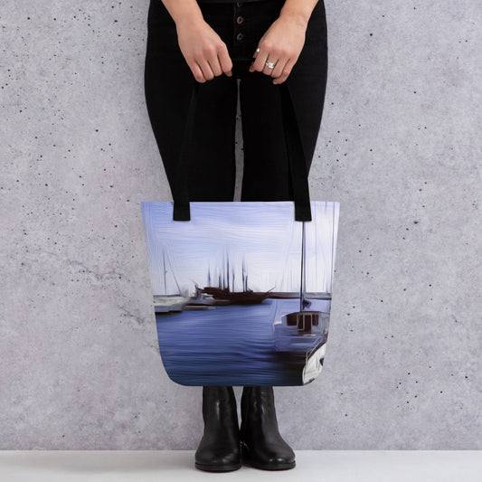 The Sleeping Yachts (at Afternoon) - Tote Bag - iSAW Company