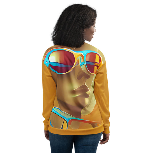 Retro Cool Orange - Womens Bomber Jacket - iSAW Company