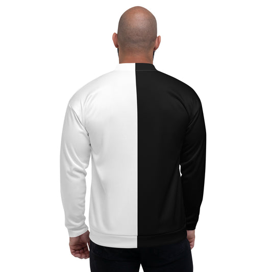 Half Black Half White - Unisex Bomber Jacket - iSAW Company