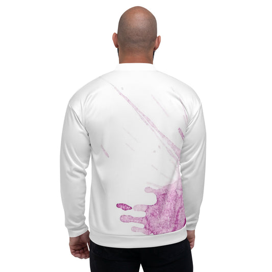 Watercolour Pink Splash - Unisex Bomber Jacket - iSAW Company