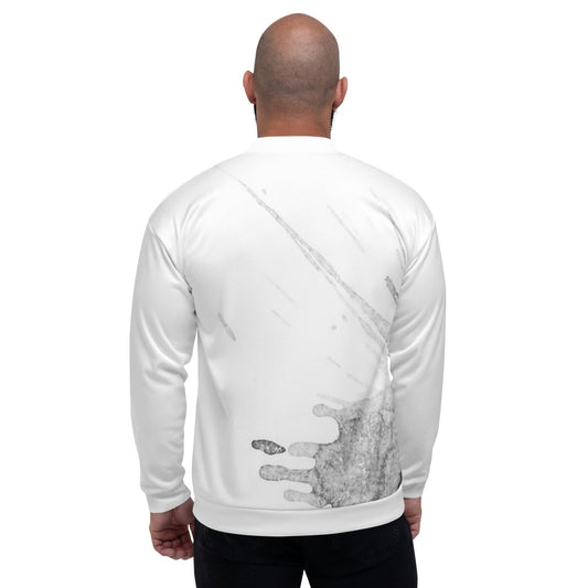 Watercolour Grey Splash - Unisex Bomber Jacket - iSAW Company