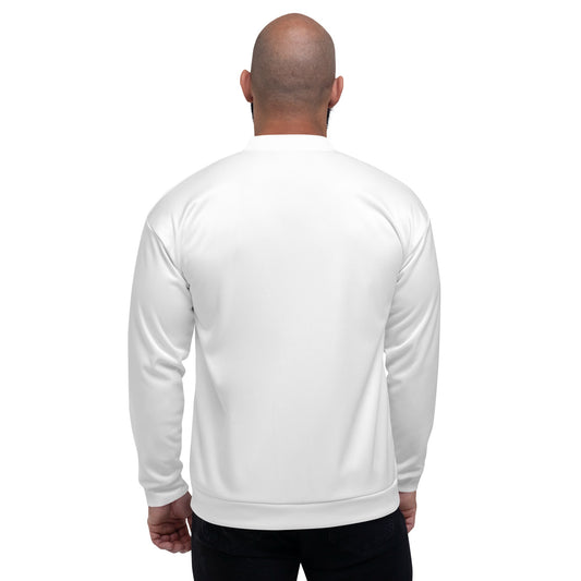 iSAW Unisex White Bomber Jacket - iSAW Company
