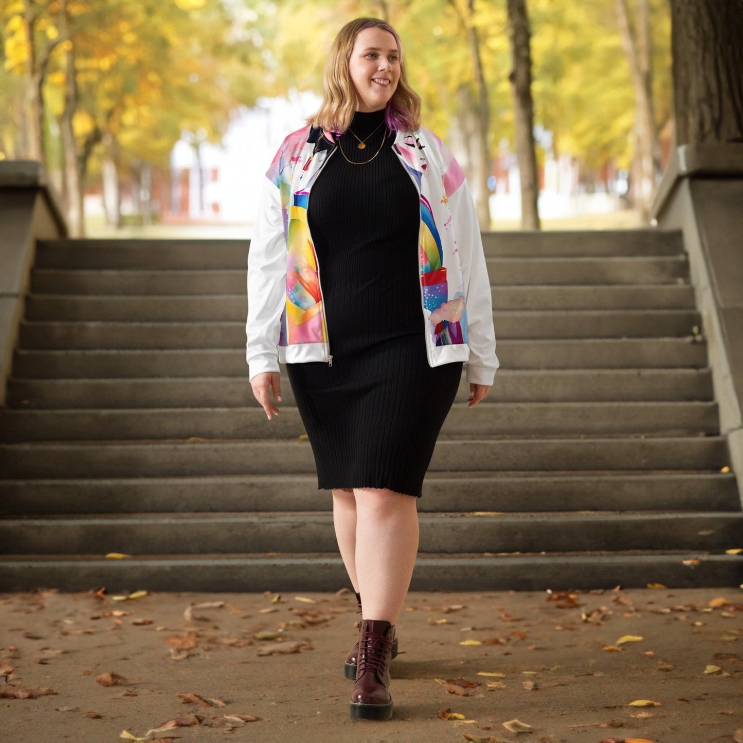 Geisha Girl - Womens Bomber Jacket - iSAW Company