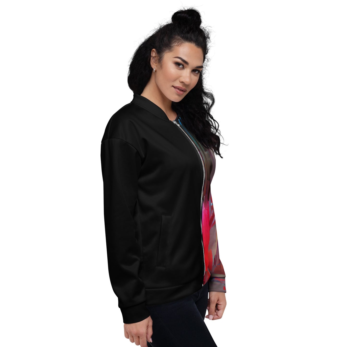 Half Black Half Báijiǔ - Unisex Bomber Jacket - iSAW Company
