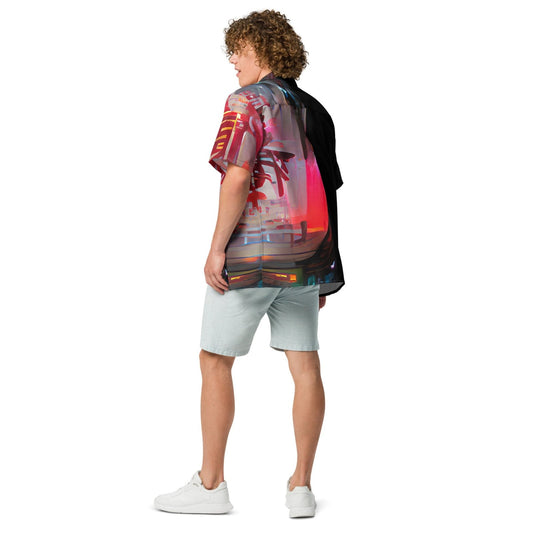 Half Black Half Báijiǔ - Unisex Button Shirt - iSAW Company