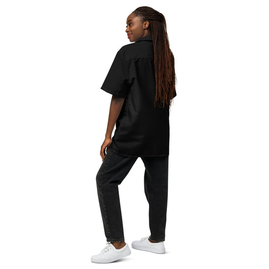 iSAW Black Unisex Button Shirt - iSAW Company