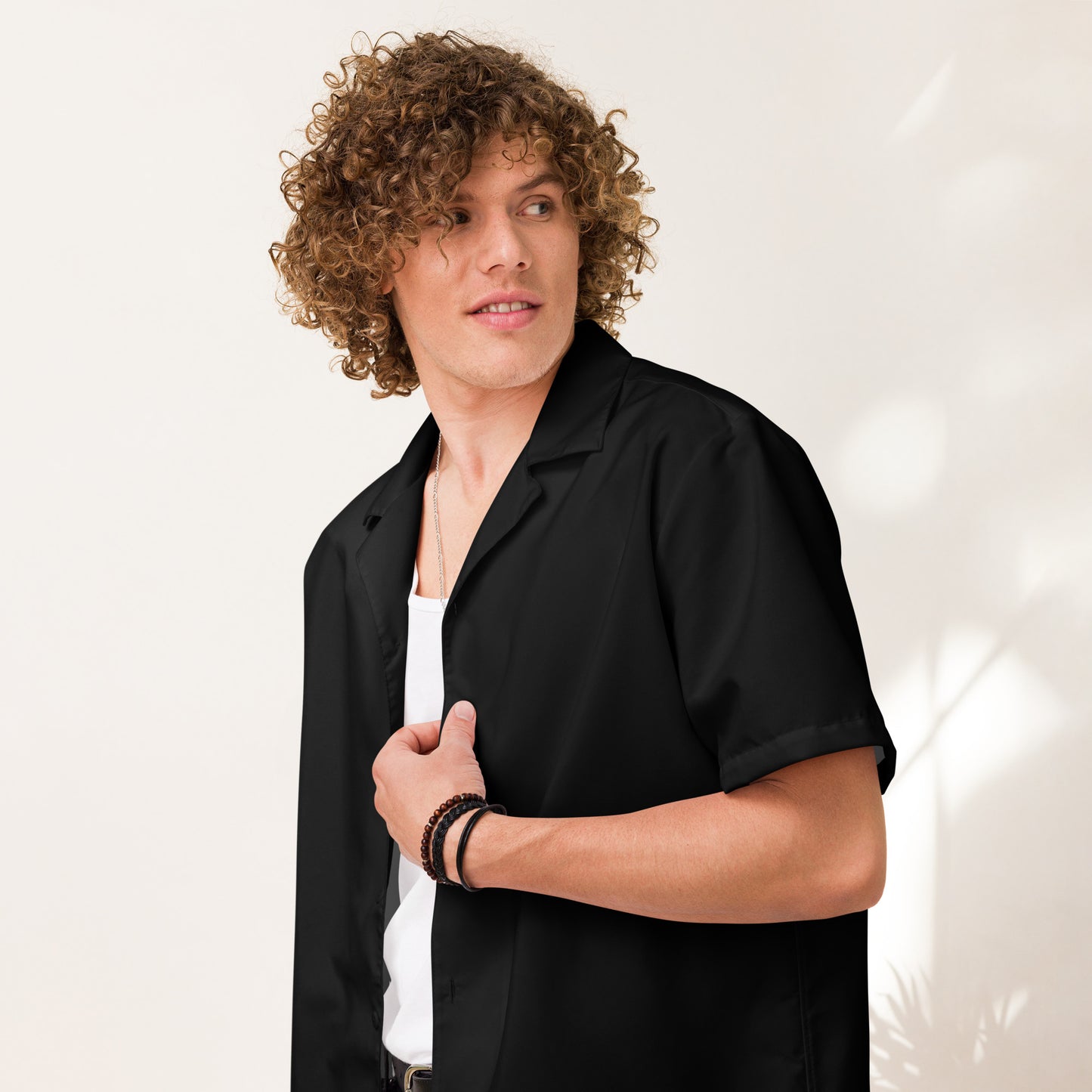 iSAW Black Unisex Button Shirt - iSAW Company