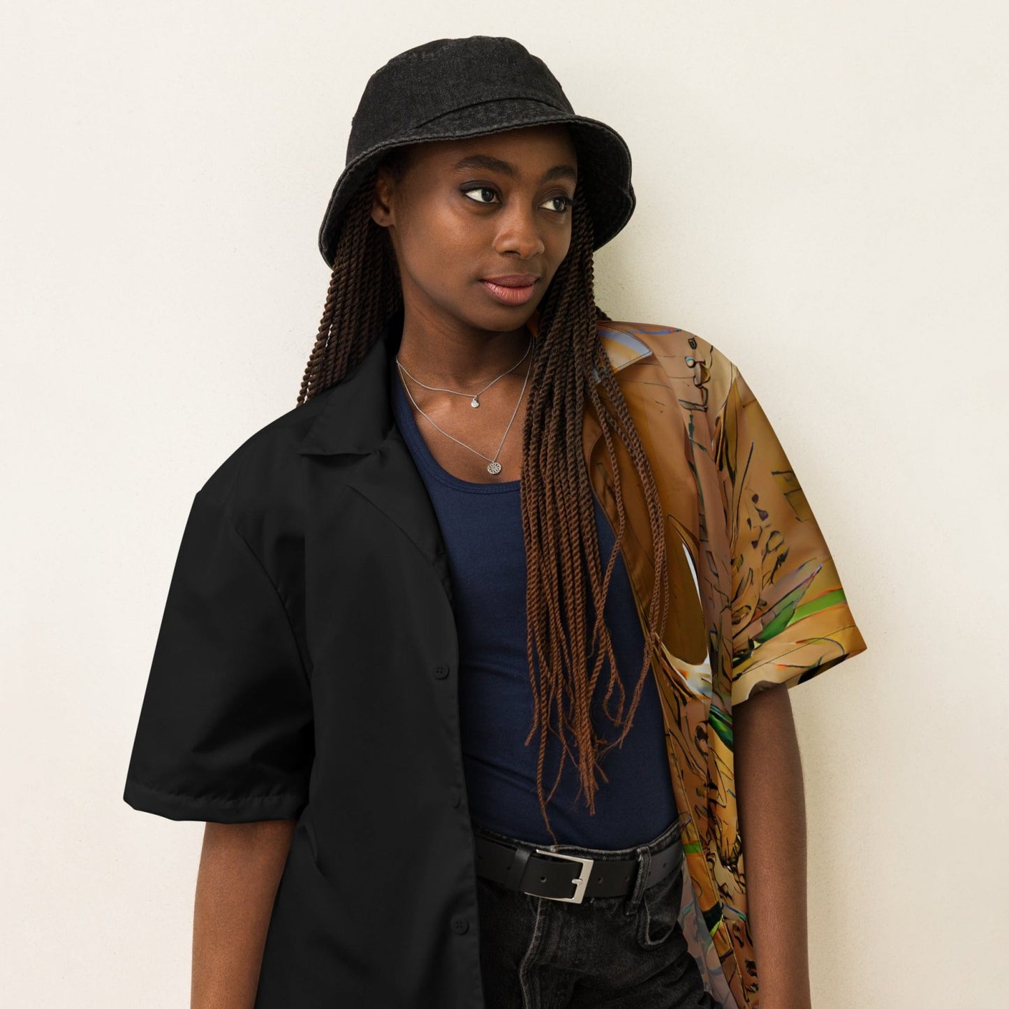 Half Black Half Gāolàng - Unisex Button Shirt - iSAW Company