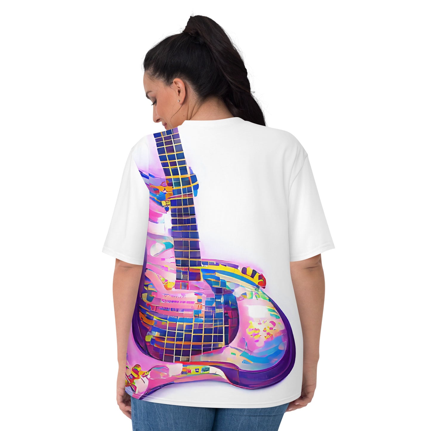 Hippie Guitar - Womens T-Shirt - iSAW Company