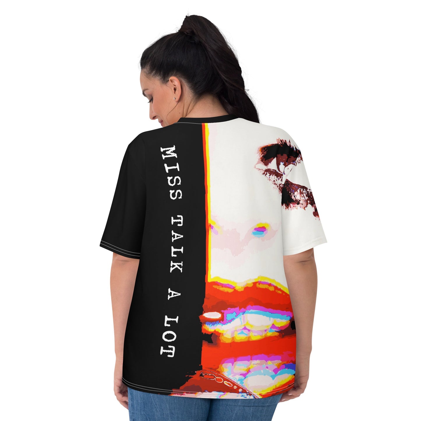 Miss Talk A Lot - Womens T-Shirt - iSAW Company