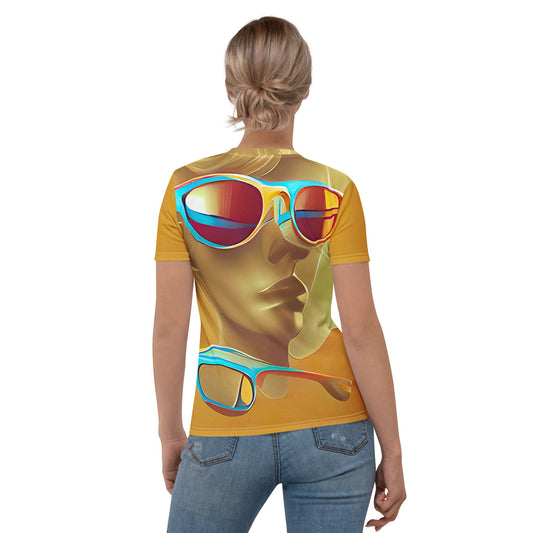 Retro Cool Orange - Womens T-Shirt - iSAW Company