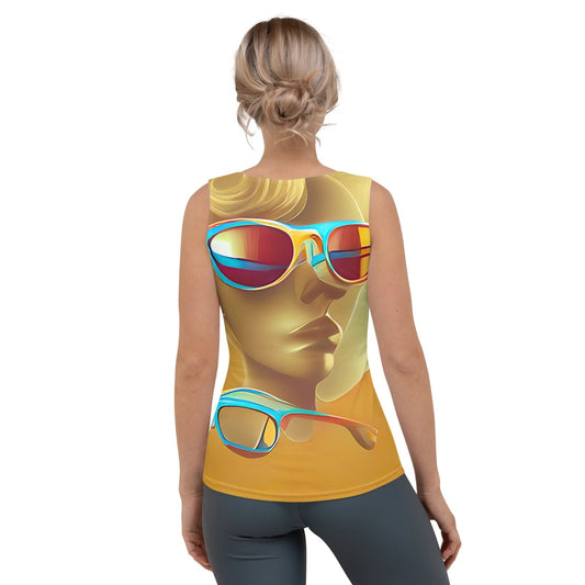 Retro Cool Orange - Womens Tank Top - iSAW Company