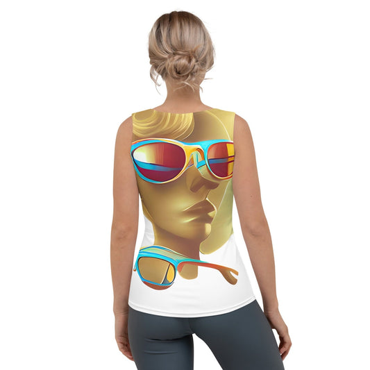 Retro Cool White - Womens Tank Top - iSAW Company