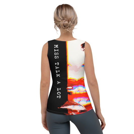 Miss Talk A Lot - Womens Tank Top - iSAW Company