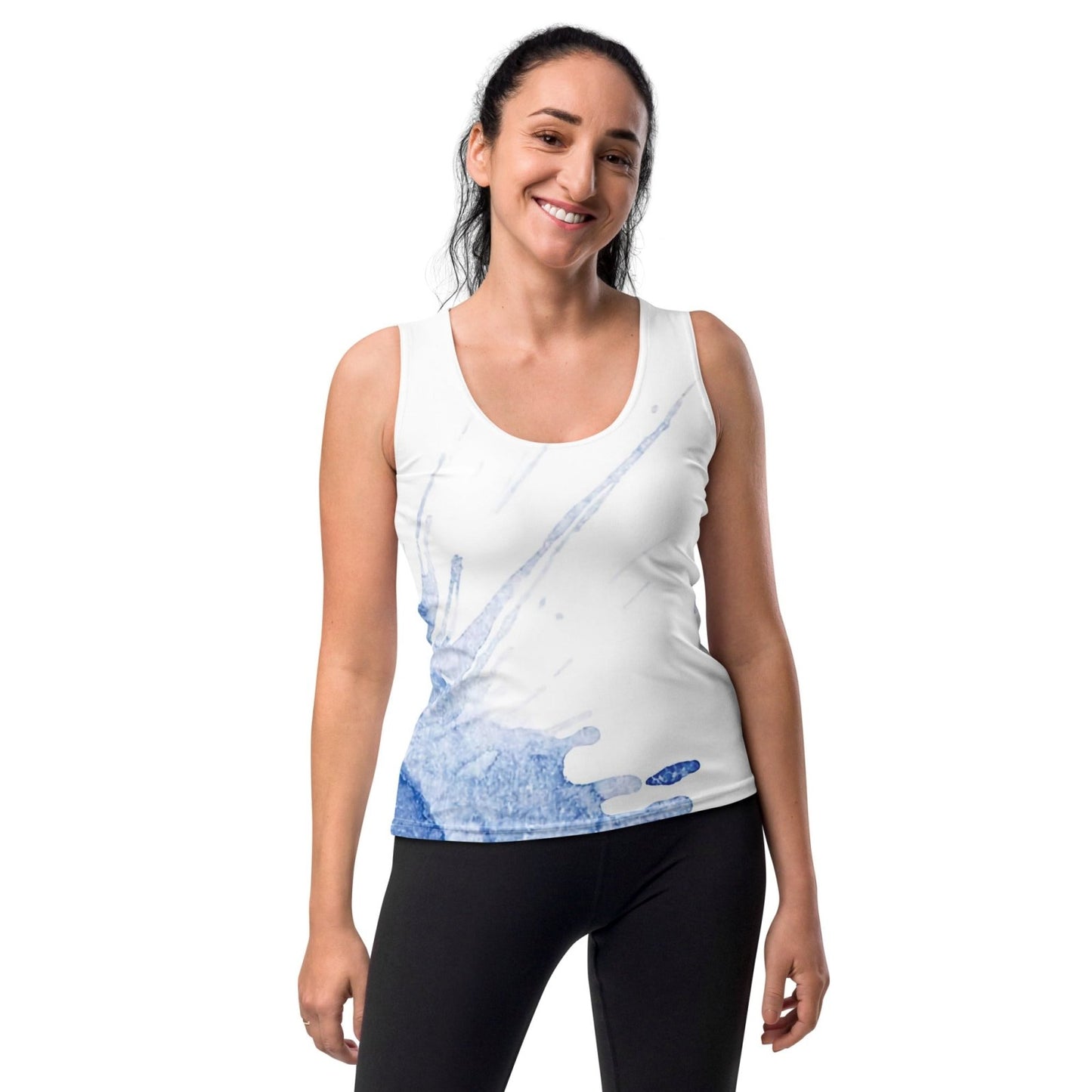 Watercolour Blue Splash - Womens Tank Top - iSAW Company