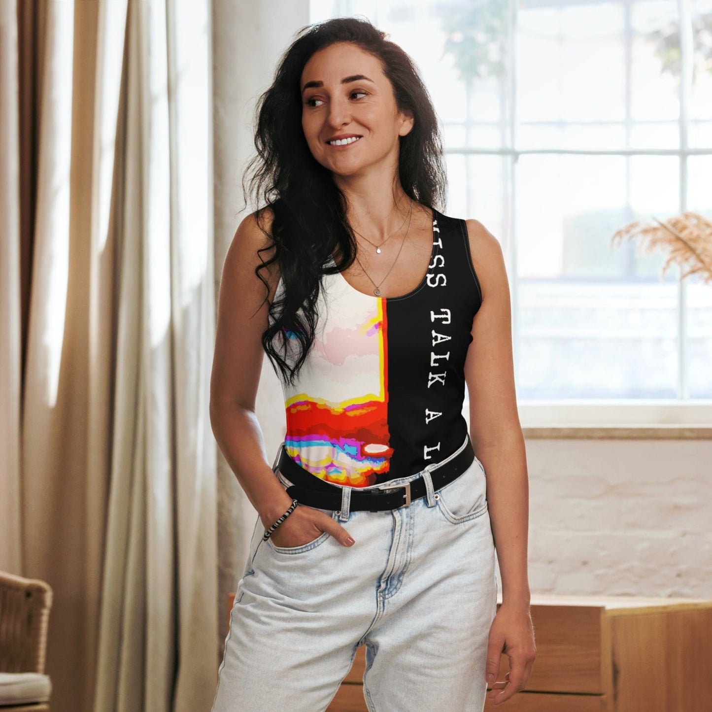 Miss Talk A Lot - Womens Tank Top - iSAW Company