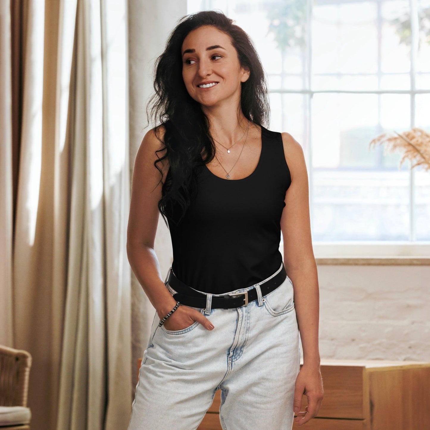 iSAW Womens Black Tank Top - iSAW Company - iSAW Company