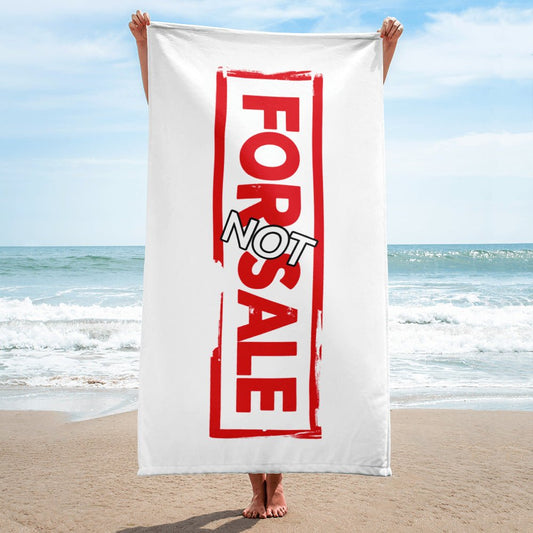 Not For Sale Red Stamp - Beach Towel - iSAW Company