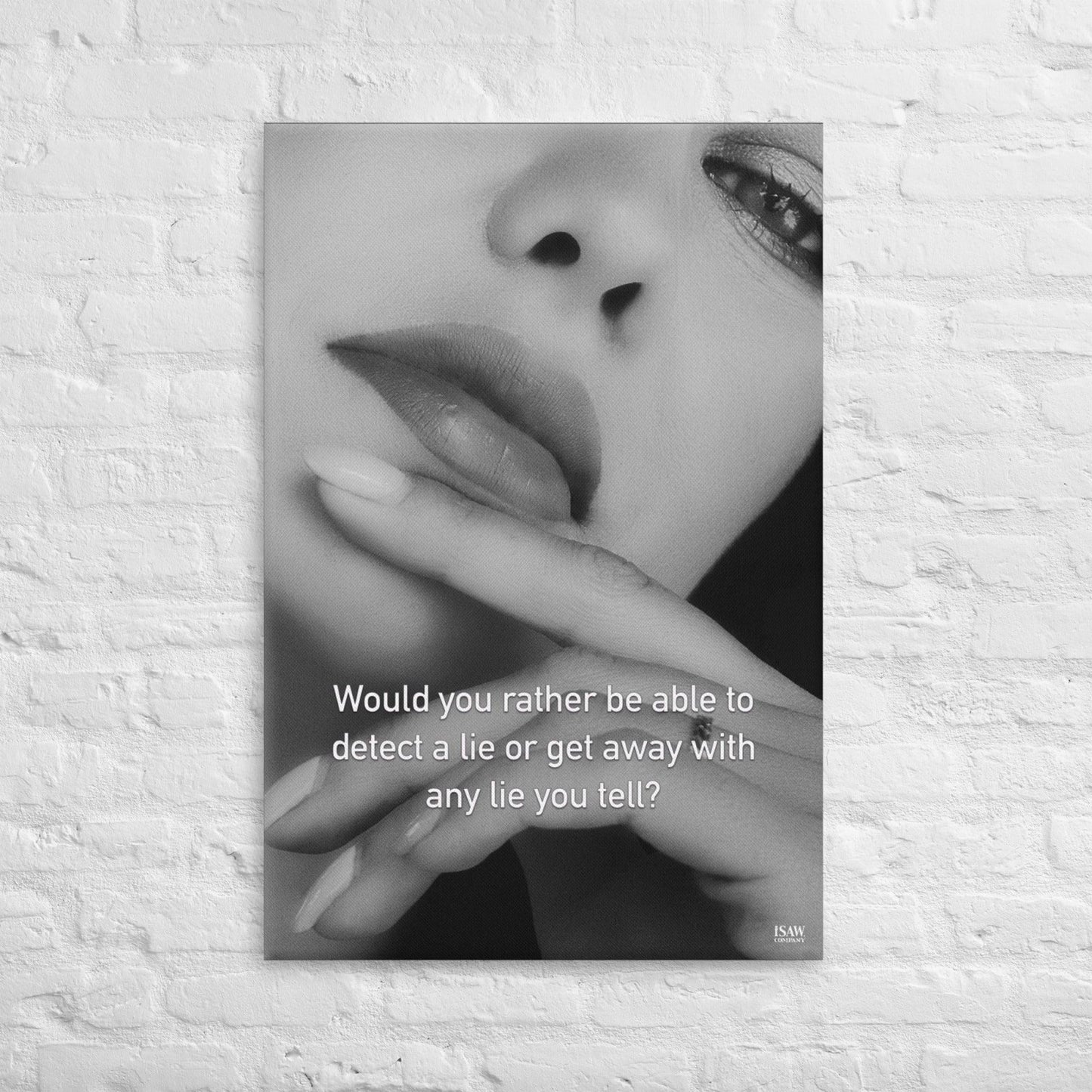 Detect A Lie or Get Away With Any Lie - Canvas Print - iSAW Company