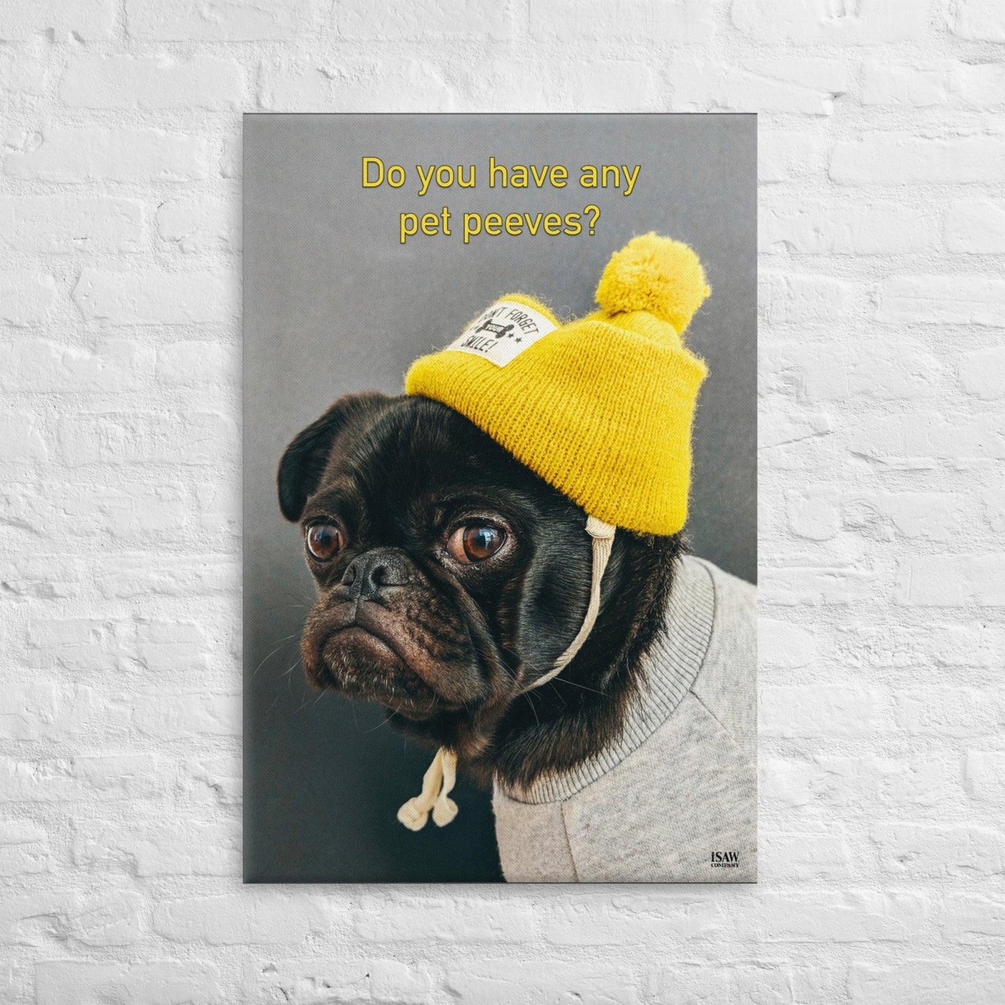 Do You Have Any Pet Peeves - Canvas Print - iSAW Company