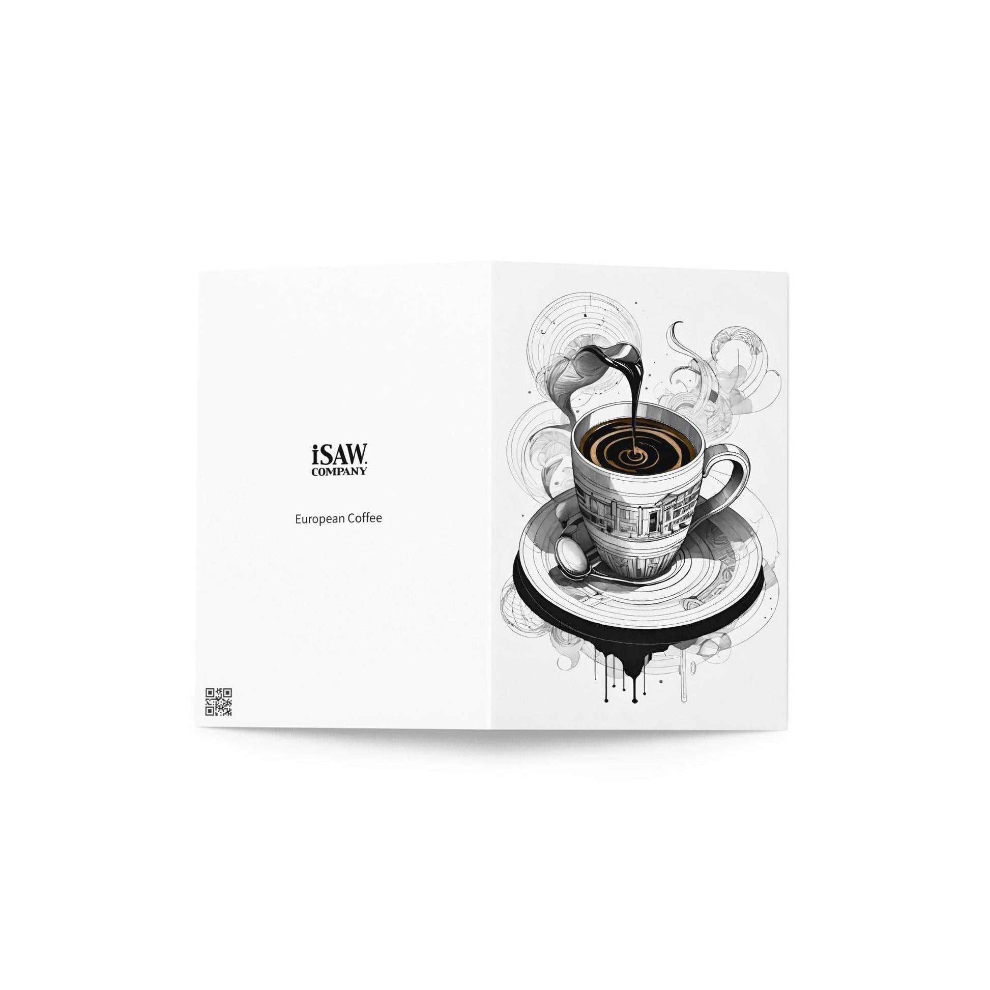 European Coffee - Note Card - iSAW Company