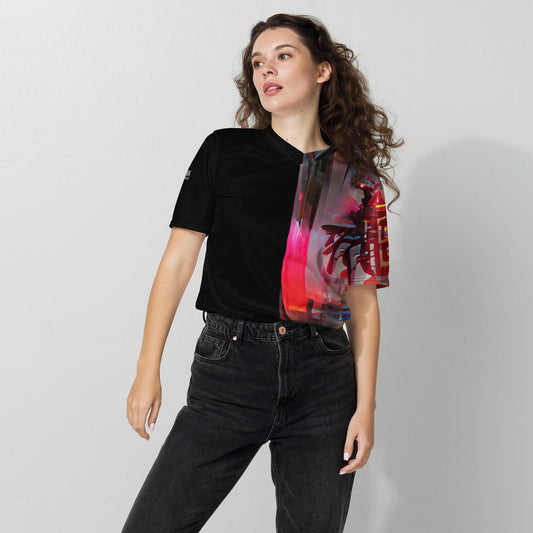 Half Black Half Báijiǔ - Unisex Sports Jersey - iSAW Company